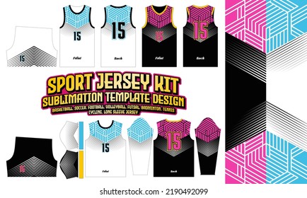 Philadelphia sixers 2023 Jersey Design Template pattern Sublimation Soccer  Football Badminton Basketball Futsal Volleyball Stock Vector