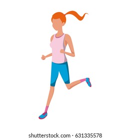 sport girl fitness exercise athlete