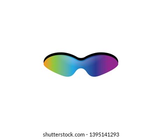 Sport glasses vector icon illustration design