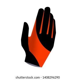 Sport gloves isolated on white background. Gloves design for active sport. Insulated gloves vectorillustration for motocross, cycling and mountain biking. Custom design.
