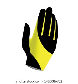 Sport gloves isolated on white background. Gloves design for active sport. Insulated gloves vectorillustration for motocross, cycling and mountain biking. Custom design.