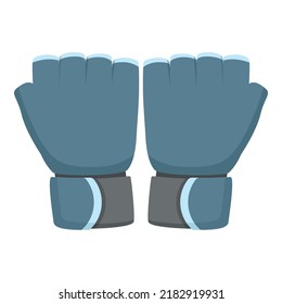Sport gloves pair icon cartoon vector. Safety protection. Leather pair