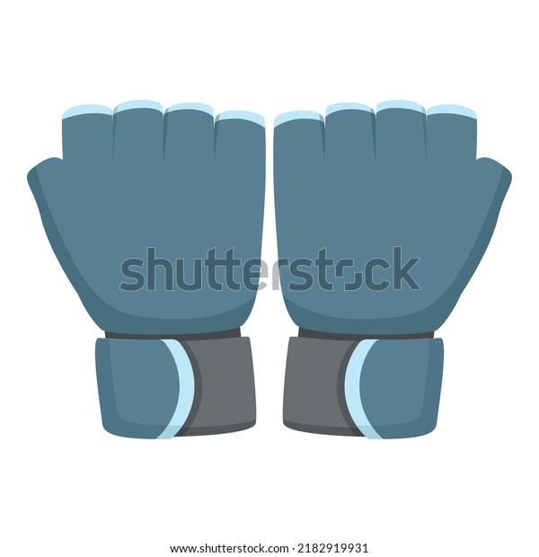Sport gloves pair icon cartoon vector. Safety
protection. Leather pair