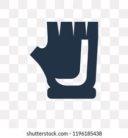 Sport Gloves vector icon isolated on transparent background, Sport Gloves transparency concept can be used web and mobile