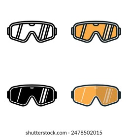 Sport Goggles icon represents protective eyewear worn during sports activities for safety and clear vision.