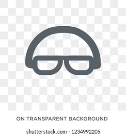 Sport Goggles icon. Trendy flat vector Sport Goggles icon on transparent background from sport collection. 