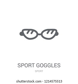 Sport Goggles icon. Trendy Sport Goggles logo concept on white background from Sport collection. Suitable for use on web apps, mobile apps and print media.