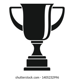 Sport gold cup icon. Simple illustration of sport gold cup vector icon for web design isolated on white background