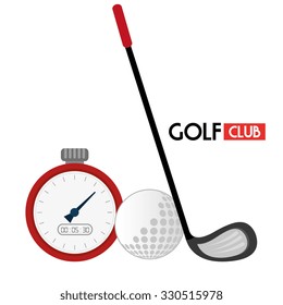 Sport golf club graphic design, vector illustration eps10