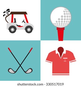 Sport golf club graphic design, vector illustration eps10