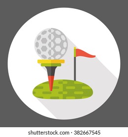 sport golf flat icon