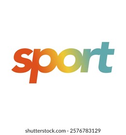 Sport gradient colorful, Graphic design print sports t-shirt fashion, illustration, vector, posters, cards, stickers, mug