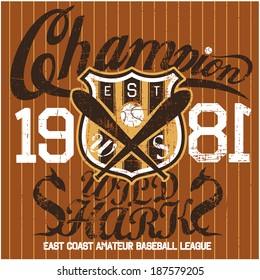 sport graphics for t-shirt and varsity