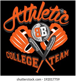 sport graphics for t-shirt and varsity