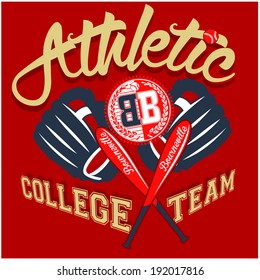 sport graphics for t-shirt and varsity