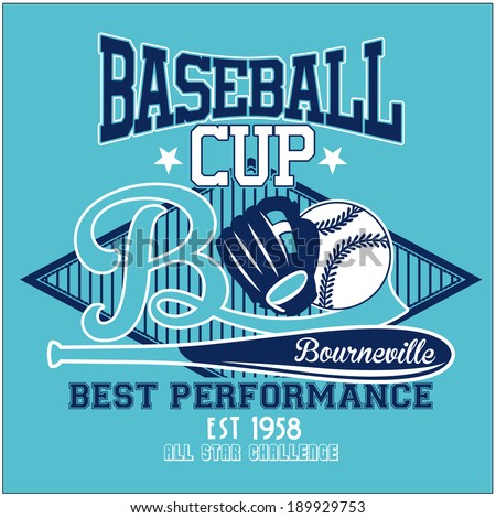 sport graphics for t-shirt and varsity