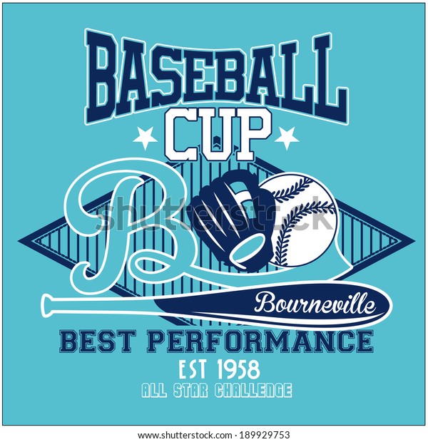 Sport Graphics Tshirt Varsity Stock Vector (Royalty Free) 189929753 Shutterstock