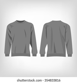 Sport grey sweater isolated vector