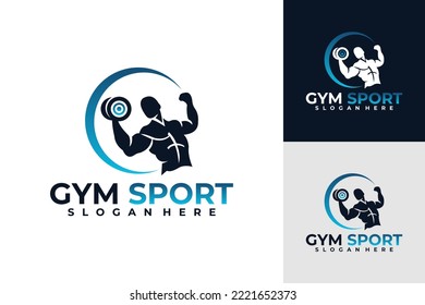sport gym logo vector design template