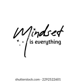 Sport, gym phrases, train hard, you are stronger, hand drawn quotes, vector motivational quotes. Motivational sport quotation. Mindset is everything
