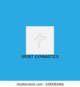 sport gymnastics icon sign signifier vector