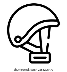 Sport helmet icon outline vector. Deck activity. Skate board