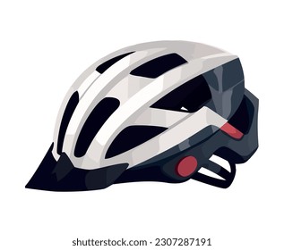 sport helmet, safe competition icon isolated