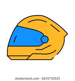 sport helmet vehicle auto line icon vector. sport helmet vehicle auto sign. isolated symbol illustration