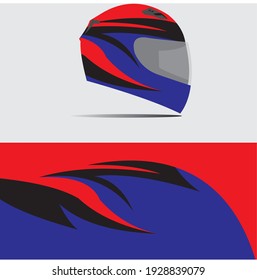 Sport helmet wrap decal sticker design