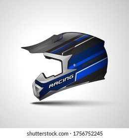 Sport helmet wrap decal and vinyl sticker design.