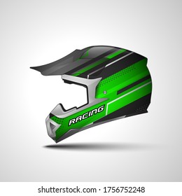 Sport helmet wrap decal and vinyl sticker design.
