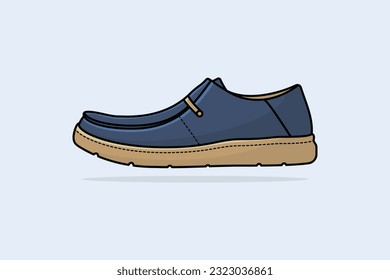 Sport High Class Shoe vector icon illustration. Fashion object Icon design concept. Sports, Objects, Sports shoes, Footwear, Running shoe, Fashion, Footwear design.