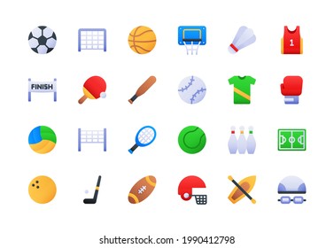 Sport and Hobby Gradient Icon Set