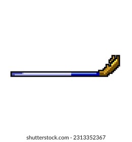 sport hockey stick game pixel art retro vector. bit sport hockey stick. old vintage illustration