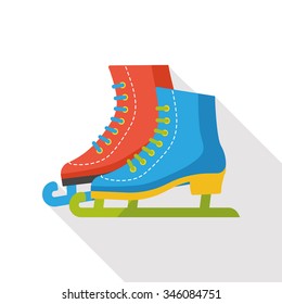 sport ice skate flat icon