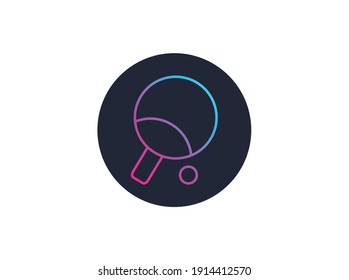 Sport Icon Gradient Ping Pong