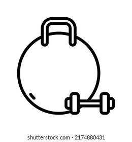 Sport Icon. Line Art Style Design Isolated On White Background