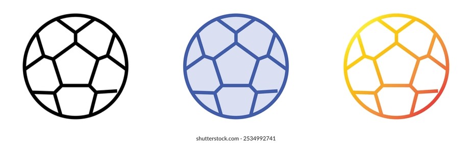 sport icon. Linear, Blue Fill and Gradient Style Design Isolated On White Background