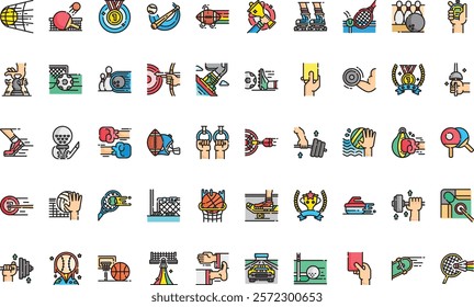 Sport icon pack High-Quality Vector Icons Collection with Editable Stroke. Ideal for Professional and Creative Projects.