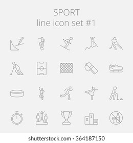 Sport icon set.