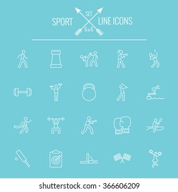 Sport icon set.