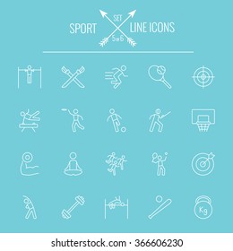 Sport icon set.
