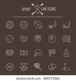 Sport icon set.