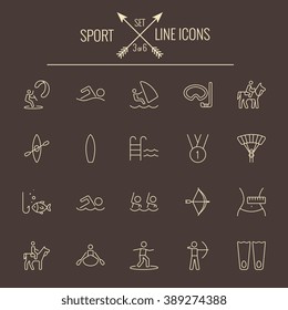 Sport icon set.
