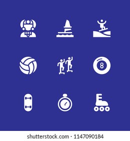 sport icon set. billiard, brazilian and chronometer vector icon for graphic design and web
