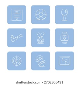 Sport icon set collection. Vector icon illustration