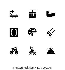 sport icon set for graphic design and web