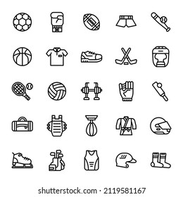 sport icon set illustration vector graphic