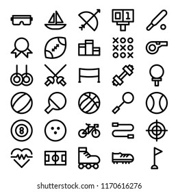Sport icon set. Perfect for websites, brands, and illustration projects