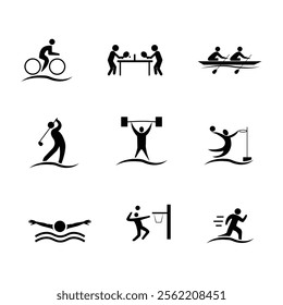 Sport Icon set premium design
